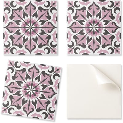 Decoratieve vinyl wandtegels, symmetrisch plantenpatroon, 20x20x20 cm