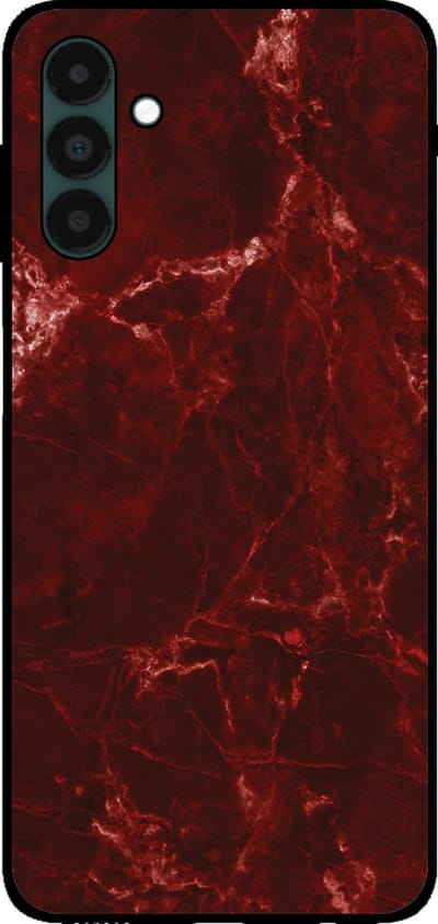 Smartphonica Telefoonhoesje voor Samsung Galaxy A04s met marmer opdruk - TPU backcover case marble design - Rood geschikt voor Samsung Galaxy A04s