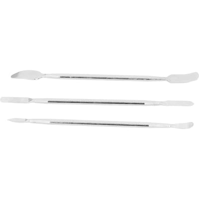 3 Stuks Metalen Spudger 2 Uiteinden Reparatie Openings Breekijzer Gereedschapsset Universeel voor Mobiele Telefoon Tablet Laptop white
