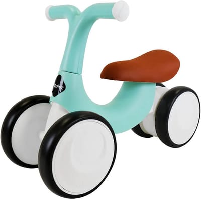 Hippiez loopfiets Freedom Mint - 1 jaar - jongens en meisjes - kunststof - mint