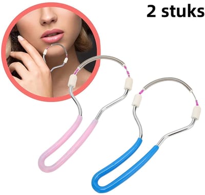 Dailygoods - 2 Stuks Lente Gezichtshaar Removers voor Gemakkelijk Ontharen