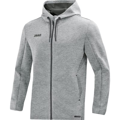 Jako Premium Basics Jas Met Kap Heren - Grijs Gemeleerd | Maat: 3XL
