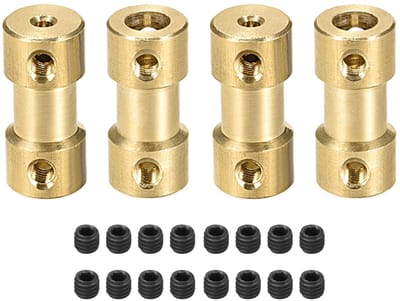 Dailygoods- Koppeling Stijve - Koppeling Aansluiting - Koppeling Motor - Koppeling 3D-printers - Koppeling Modelboten - 4 Stuks - Asverbinding
