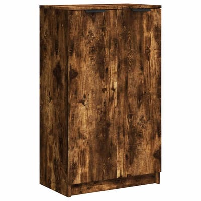 vidaXL - Schoenenkast - 59x35x100 - cm - bewerkt - hout - gerookt - eikenkleurig