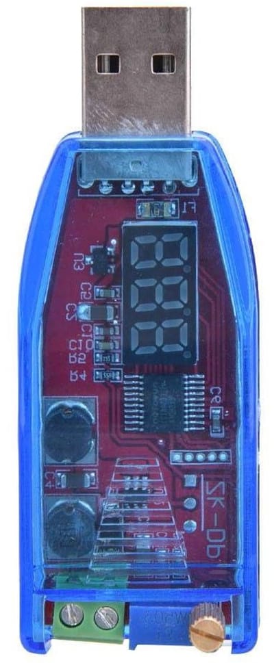 Spanningsregelaar 1-24V USB Converter Module Voedingsmodule Potentiometer Instelbaar - DC naar DC