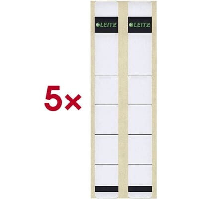 LEITZ ordnerruggen etiketten 23 x 192 mm kort smal grijs