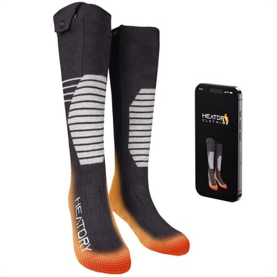 HEATDRY Clothing - Verwarmde Sokken - Elektrische Sokken - Warmte Sokken - Met Smart APP - 2025 | TriHeat MAX APP- Maat 43-46 / incl. 8500mAh batterijen