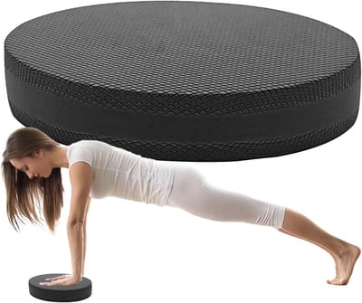Ovale schuimrubberen balanskussens | Stabiliteitstrainer | Oefenkussen | Pilates-balanskussens ovaal | Balance Board Trainer voor Dansen, Pilates, Krachttraining, 6 cm dik