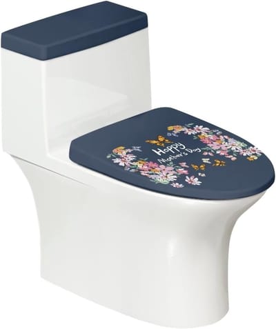 Toilet Deksel Hoezen - Badkamer Decoratie - Vlekbestendig Werken - Wasbaar Materiaal - Universele Maat - Moederdag Bloem