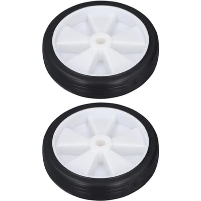 Jeu de 2 Roues de Compresseur d'Air 6 pouces Roulettes de Compresseur d'Air en Caoutchouc Plastique pour Remplacement