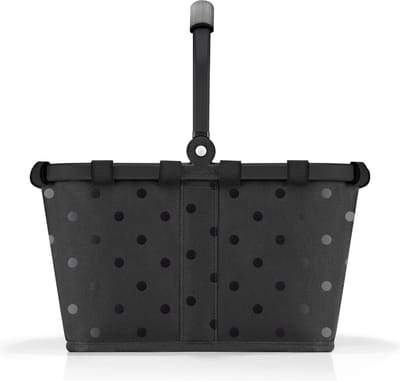 Reisenthel Carrybag Boodschappenmand Maat XS - 5L - Frame Glossy Dots Zwart