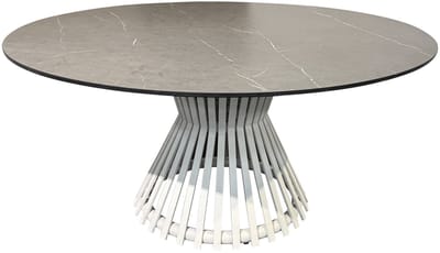 Pasadena dining tuintafel 140xH75 cm keramisch latte zand