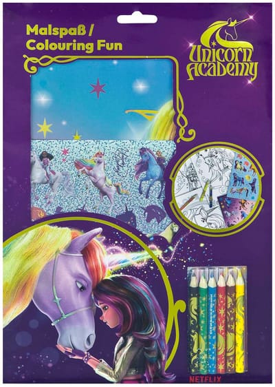 Undercover kleurset Unicorn Academy met stickers en potloden voor kinderen.