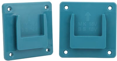 Store_8 - Spartaanse Mount - Gereedschapshouder - Muurbeugel - Cyaan - Toolhouder - Bevestigingsapparaten voor 18V - Geschikt voor Boormachine - 2 ...