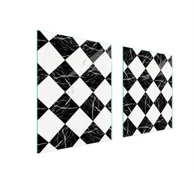 TMK ArtDeko - Serie Mosaïek - Glazen Beschermplaat voor Kookplaat - 85x52cm - Schokbestendig