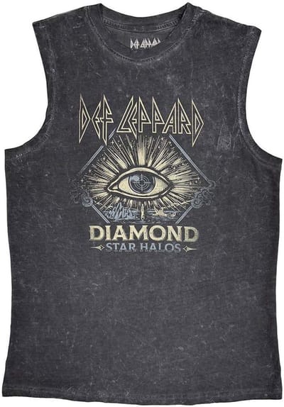 Def Leppard - Diamond Star Halos Tanktop - S - Grijs