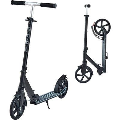 Trottinette pour Enfants 8+, Adolescents et Adultes, Trottinette 2 Roues pour Tout-Petits avec Guidon Réglable en Hauteur, Plateforme Large Antidérapante, Pliable Légère