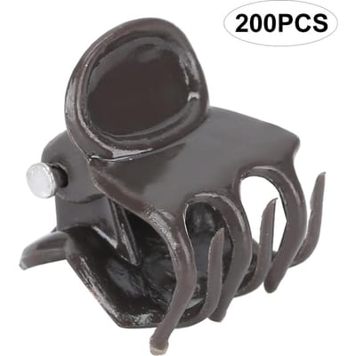 200 Pièces 1,5 cm Clip en Plastique pour Plante Support de Tige de Fleur Clips de Fixation Outil de Jardinage pour Orchidée gray