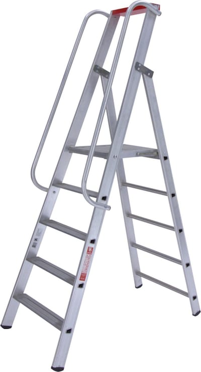 EUROLINE Magazijntrap - Met leuning - 1x5 treden