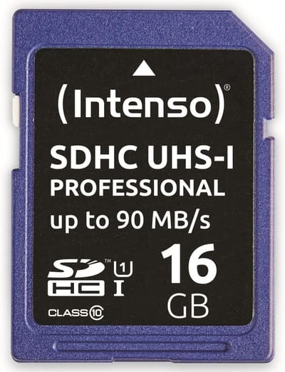 Snelle 16GB SDHC geheugenkaart voor 4K video en fotografie - UHS-I U3 V30