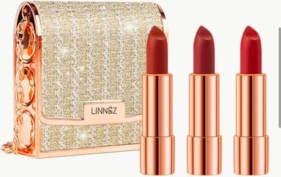 Hydraterende Matte Lippenstift set - Inclusief Tas Lippenstift Houder - Luxe lippenstift Voor Feestdagen en Speciale Gelegenheden - Lang houdende Intense Kleuren Voor Zijdezachte Lippen - Perfect Geschenkpakket om te geven - 3 lippenstiften per set