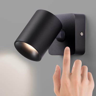 Dimbare LED-wandlamp 12W met aanraakbediening en draaibare kop voor slaapkamer en studeerkamer