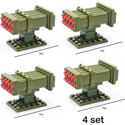 Raketlanceerder Militaire Wapen Soldaat MOC Bouwstenen Leger Playmobil Accessoire Moderne SWAT Mini Onderdelen Baksteen Figuren Speelgoed