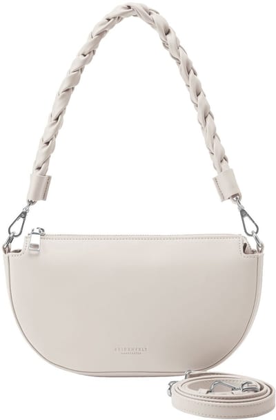 SEIDENFELT MANUFAKTUR Schoudertas Melbu Halfmoon Bag Cream Crème