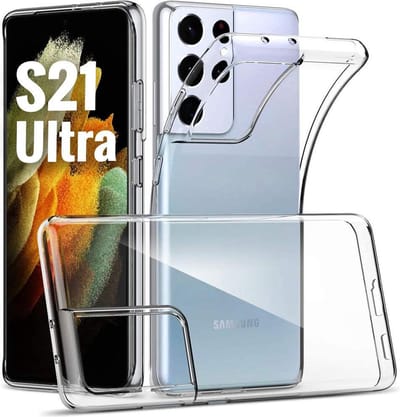 Hoesje geschikt voor Samsung Galaxy S21 ULTRA Back Cover – Silicone Hoesje Galaxy S21 ULTRA - Perfect fit - TRANSPARANT – EPICMOBILE