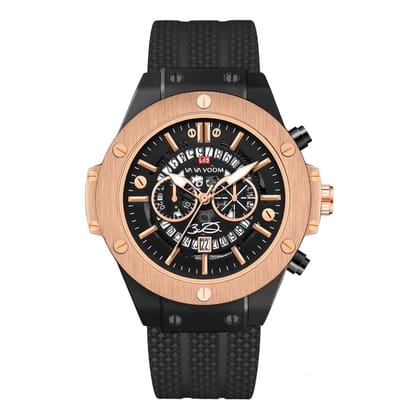 Mpariz Herenhorloge - Mannen - Zilveren Polsband - Rosé - Horlogedoos -