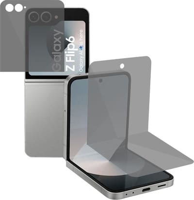 Geschikt voor Samsung Galaxy Z Flip 6 / Flip 7 FE - Privacy Screenprotector - Beschermglas Folie - Privé GuardCover