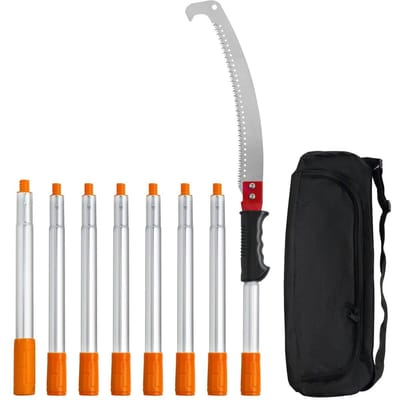 Handmatige Paalzager, 1,4-3 m Uitschuifbare Boom Snoeischaar, Scherpe Stalen Blad voor Snoeien van Hoge Takken, Handmatige Takken Snoeischaar met Lichtgewicht Aluminiumlegering