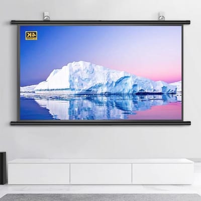 Projectiescherm - Filmscherm - Thuisbioscoop Ervaring - Handmatig Uitschuifbaar - 50 Inch 4:3 - Zwart