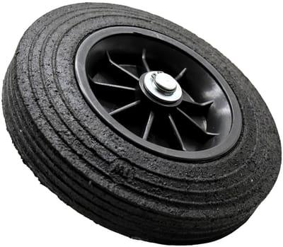 Rubberen Wiel - Poortwiel Kruiwiel - Stil Verplaatsen - Gemaakt van Gerecycled Rubber - Diameter 42 mm