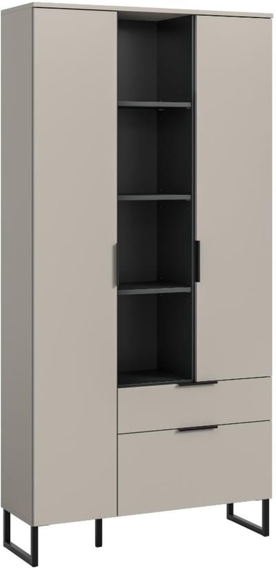 Noida dressoir 2 deuren, 1 vouwdeur, 1 lade, 4 planken kasjmier decor.