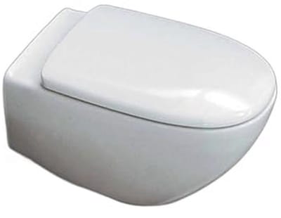 Toiletbril Wit Thermoplast met Roestvrijstalen Scharnieren - Normaal of Zacht Sluitend