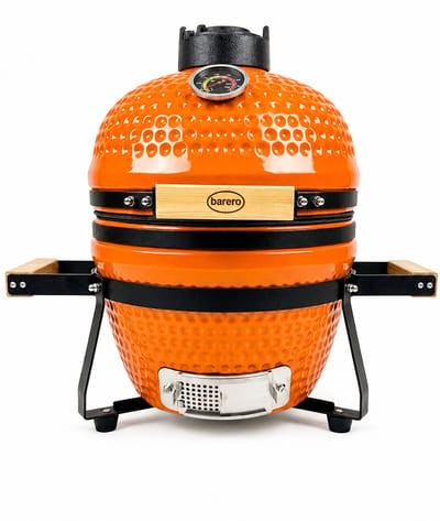 Barero Kamado BBQ - 13 Inch Houtskool Barbecue - Inclusief Onderstel - Egg met Accessoires - Oranje - PFAS-vrij