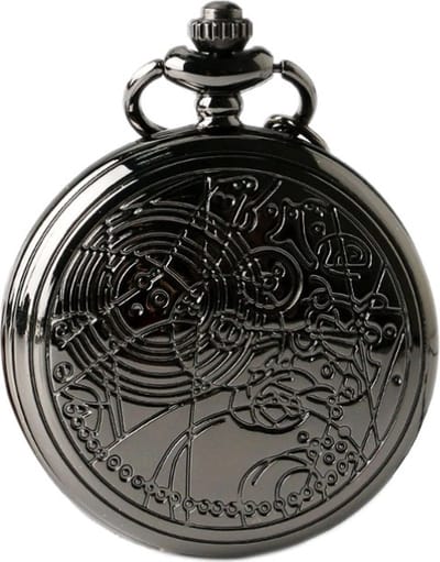 Fako - Zakhorloge - Pocket Watch - XXL - Geo - 47mm - Zwart