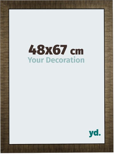 Your Decoration - Fotolijst 48x67 cm - Hout - Champagne Geborsteld - Leeds