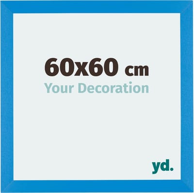 Your Decoration - Fotolijst 60x60 cm - MDF - Helder Blauw - Mura