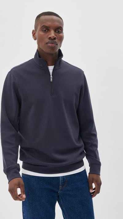 MATINIQUE Makade Truien & Vesten Heren - Sweater - Hoodie - Vest- Donkerblauw - Maat L