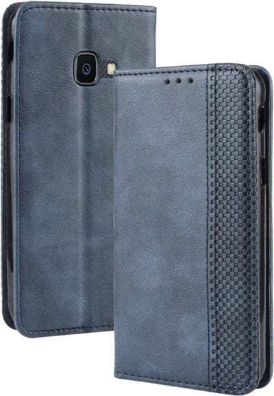 Coverup Hoesje - Geschikt voor Samsung Galaxy Xcover 4 / 4s Hoesje - Coverup Vintage Style Book Case - Blauw