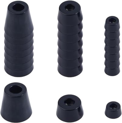 Stoelpootdoppen - Vloerbeschermers Meubels - Meubels Beschermen - Antislip Rubber - 24 stuks - Zwart
