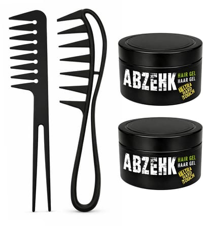 Haargel - Ultra Hard Touch - Geel - 300ml - Abzehk - Met Styling Kam - Haarstylingtools