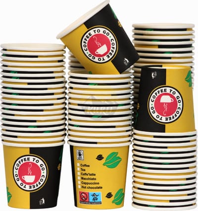 1000 Espressobekers - 120 ml - wegwerpbeker - hittebestendige to-go beker - recyclebaar wegwerpreservoir voor koffie/thee/cacao - drankbeker voor espresso - Espresso - Drinkbeker - Drinkbekers - Koffie - Thee - To go - Take Away