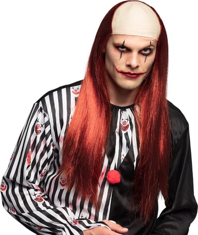 Boland - Pruik Killer clown - Steil - Lang - Vrouwen - Clown - Themafeest - Cosplay - Halloween - Horror - Monster - Verkleden