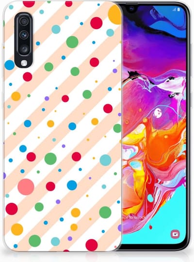 Samsung Galaxy A70 TPU bumper Dots