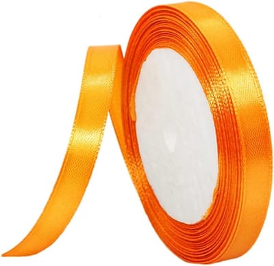 Katoenen Geschenkribbon 22m Oranje 10mm Breed voor Cadeauverpakking, Feestdagen, Bruiloften en DIY Creaties