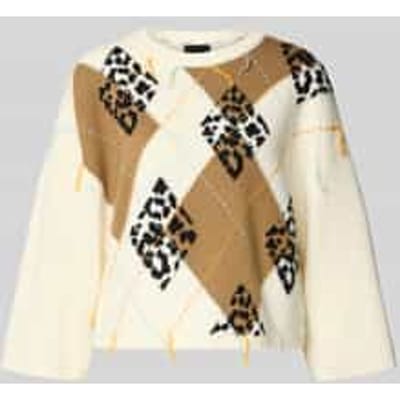 Gebreide pullover met ribboorden