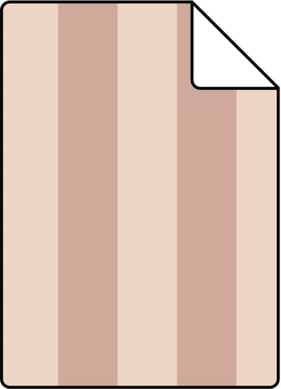 Proefstaal ESTAhome behang strepen oudroze - 50 x 900 cm - 131213-S